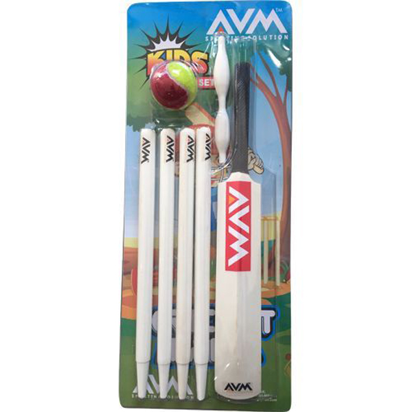 AVM Kids Cricket Set (Pack of 4 Pcs without Base)
